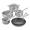 ZWILLING Energy Plus Pots and pans set, 10-pc, 18/10 Stainless Steel, Ceramic coating