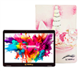Linsay 10.1" octa-core Android 15 tablet (128GB) with red unicorn case, now with a discount.