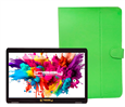 10.1" Octa Core 128GB Storage Android 15 Tablet with Leather Case - Green