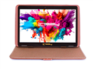 10.1" Octa Core 128GB Storage Android 15 Tablet Dual Camera Android with Leather Case - Brown