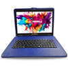 Linsay 10.1" octa-core Android 15 tablet, 128GB storage, blue, with stylish keyboard.