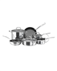 Farberware 10-pc. stainless steel nonstick cookware set - silver.