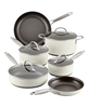 Get the Anolon 10-piece hard-anodized nonstick cookware set in cream with a discount.