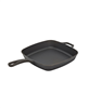Smith and Clark 11" cast iron fry pan with assist handle - black.
