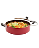 Infuse 10.5 quart red non-stick aluminum family cooker.