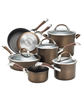 Circulon 11-pc. chocolate cookware set.