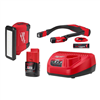 M12 ROVER Service and Repair Flood Light with 1.5 Ah Battery, Charger, and REDLITHIUM Rechargeable Neck Light