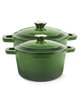 BergHOFF Neo 4pc green cast iron cookware set (3qt & 7qt) - 20% off.