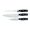 Henckels 3-pc forged chef knife set on sale.