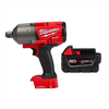 M18 Fuel One-Key 18V Brushless 3/4" Impact Wrench with 5.0 Ah Battery.