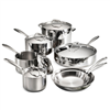 Tramontina Gourmet 12 pc stainless tri-ply cookware set.