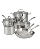 Tramontina 10 pc triply clad stainless steel cookware set with glass lids - 20% off.