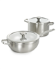 BergHOFF Graphite 4Pc Cookware Set With Glass Lids