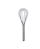 Endurance Stainless Steel 9.75" X 2.75" Silicone Flat Whisk - Grey