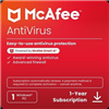 McAfee antivirus for Windows: 1 device, 1 year subscription with auto-renewal discount.