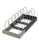 Joseph Joseph gray expanding cookware organizer.