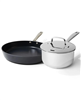 Alva Maestro Mini Cookware Duo – 8" Ceramic Nonstick Fry Pan & 1.7Qt Stainless Saucepan with Lid