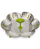 Joseph Joseph Bloom folding stainless steel steamer basket.
