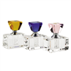Badash crystal 3-piece clear rainbow perfume set - discounted.