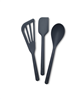 GreenPan 3-pc. charcoal grey silicone utensil set.