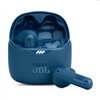 JBL Tune Flex true wireless noise-cancelling earbuds in blue.