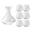Predicat 7-pc Stemless Wine Glass And Decanter Set
