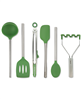 Get Tovolo's 6-pc. silicone-head kitchen utensil set in pesto color, now with a discount!