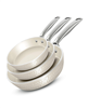 Gotham Steel Pro Hammered Collection 3-Piece Ceramic Coating Nonstick Frying Pans Set