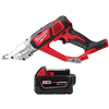 M18 18-Volt Lithium-Ion Cordless Double Cut Metal Shear with 5.0 Ah Battery.