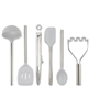Tovolo 6-pc. gray silicone kitchen utensil set.