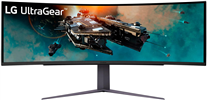 UltraGear 49" LED Curved Dual QHD 1-ms FreeSync Monitor with HDR (DisplayPort, HDMI, USB) - Black