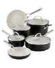 Kitchenaid black matte hard anodized ceramic nonstick 10-piece set.