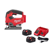 M18 FUEL 18V Lithium-Ion Brushless Cordless Jig Saw w/(2) 5.0Ah Batteries & Charger
