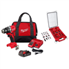 M18 18V Lith-Ion Brushless Cordless 1/2 in. Compact Drill/Driver w/One 2.0 Ah Battery, Charger & Bit Set (100-Piece)