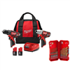 M12 12V Lithium-Ion Cordless Drill Driver/Impact Driver Combo Kit with Titanium Drill Bit Set