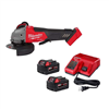 M18 Fuel 18V cordless grinder (4-1/2 in./5 in.) with paddle switch, (2) 5.0Ah batteries & charger.