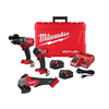 M18 FUEL 18-Volt Lithium-Ion Brushless Cordless Combo Kit 2-Tool with 2 Batteries Charger 4-1/2in. to 5in. Grinder