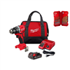 18-Volt Lithium Ion Brushless Cordless 1/2 in. Compact Drill/Driver Combo Kit with Titanium Drill Bit Set (23-Piece)