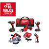 M18 18V Lithium-Ion Cordless Combo Kit (5-Tool)