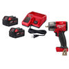 M18 FUEL 18V Lith-Ion Mid Torque Cordless 3/8 in. Impact Wrench w/ Friction Ring, Inflator, & (2) Battery & Charger Kit