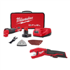 M12 Fuel 12V cordless oscillating multi-tool kit with copper tubing cutter.