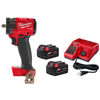 M18 FUEL 18V Lith-Ion Brushless Cordless 3/8 in. Compact Impact Wrench w/ Friction Ring w/ (2) Battery & Charger Kit