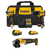 20V Lithium-Ion Cordless 2-Tool Combo Kit and 4.5 in. Angle Grinder with 5.0 Ah and 2.0 Ah Batteries and Charger