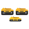 20V max lithium-ion 2.0Ah & (2) 4.0Ah battery packs (3-pack) with discount information included.