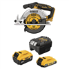 20V MAX Lithium-Ion Cordless Brushless 6-1/2 in. Sidewinder Style Circular Saw with 20V 5 Ah & 2 Ah Batteries & Charger