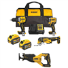 20V MAX Lithium-Ion Cordless 3-Tool Combo Kit and Brushless Reciprocating Saw