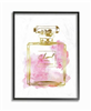 Stupell Industries glam perfume bottle art collection in gold and pink.