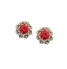 Sohi Edwardian stud earrings (red) - 15% off.