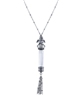 2028 gray crystal angel glass vial necklace, now available with a discount.