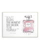 Beauty Begins Fashion Perfume Wall Plaque Art